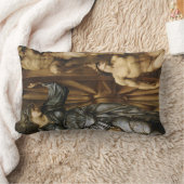 運命の歯車(エドワード・バーン=ジョーンズ作) ランバークッション (ブランケット)