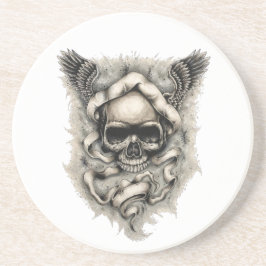 「運命の翼」を持つ砂岩ドリンクコースター コースター