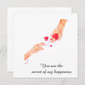 運命の赤い糸が結ぶ手と心　～エテル～ 招待状 (正面/裏面)