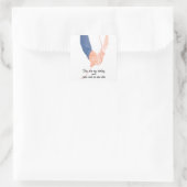 運命の赤い糸 - ソウルメイトの手を繋ぐ愛 スクエアシール (バッグ)