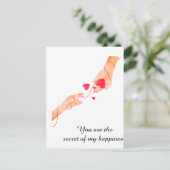 運命の赤い糸 ハンズ&ハーツ – エテル ポストカード (スタンド正面)