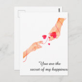 運命の赤い糸 ハンズ&ハーツ – エテル ポストカード (正面/裏面)