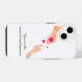 "運命の赤い糸 Hands & Hearts – 永遠" iPhoneケース (裏面横)