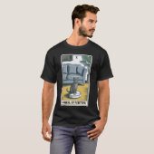 運命の輪 ロボット掃除機 楽しいタロット Tシャツ (正面フル)