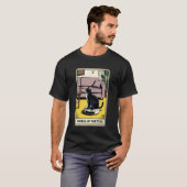 運命の輪 ロボット掃除機 楽しいタロット Tシャツ (正面フル)