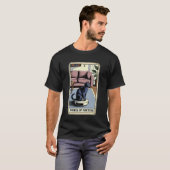 運命の輪 ロボット掃除機 楽しいタロット Tシャツ (正面フル)