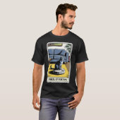 運命の輪 ロボット掃除機 楽しいタロット Tシャツ (正面フル)