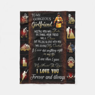  運命の選択私の人生の消防士でコントロール フリースブランケット