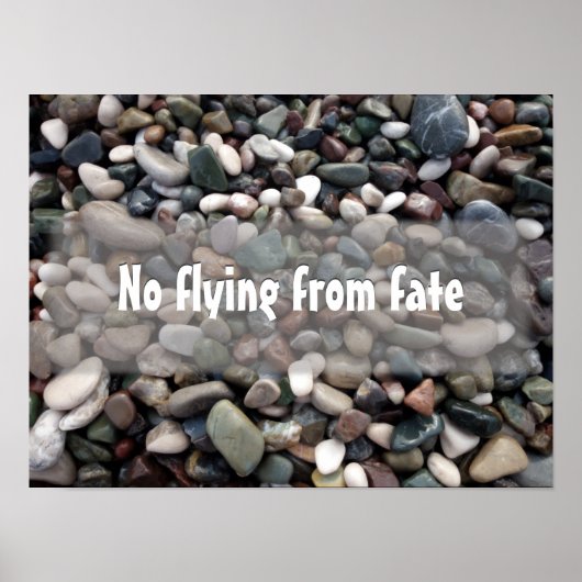 運命の飛んでいるポスターからやる気を起こさせるなし ポスター (正面)