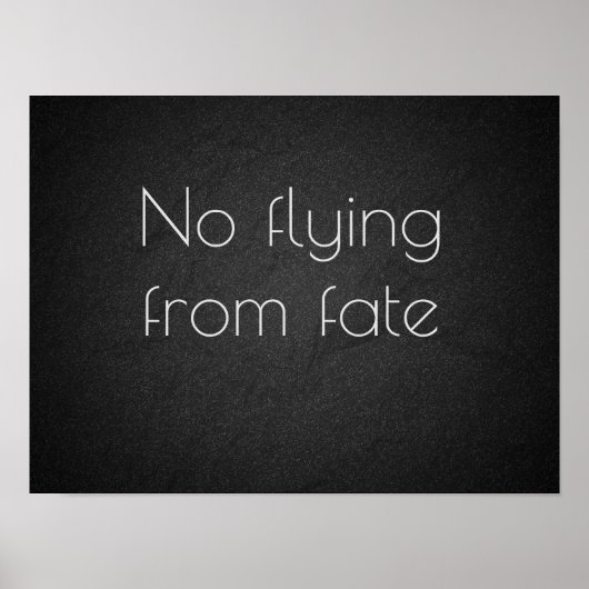 運命の飛んでいるポスターから感動的なし ポスター (正面)