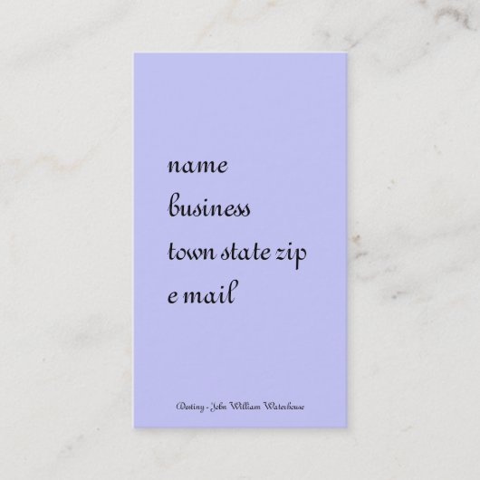 運命の魔法 名刺 (正面)