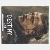 運命はバンバーグの全てだ フリースブランケット (正面(横))