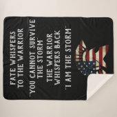 運命は戦士にささやきます シェルパブランケット (正面(横))