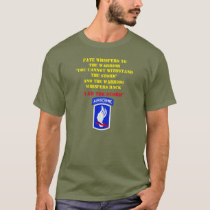 運命は173rd戦士にささやきます、 tシャツ