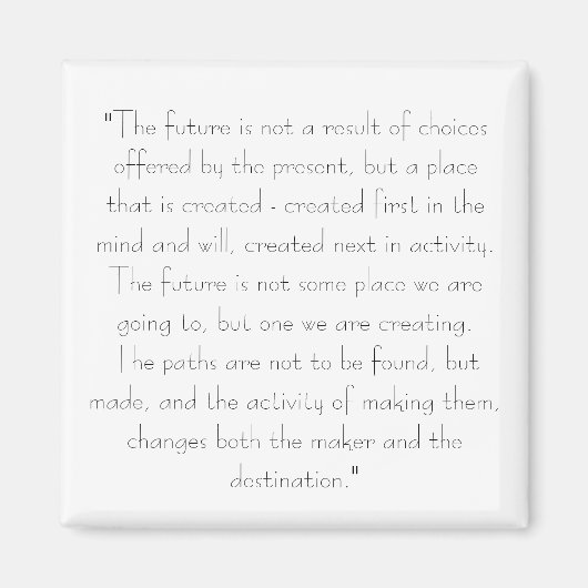 運命を生み出す方法 マグネット (正面)