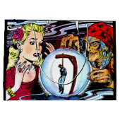 運命ザウィッチフォーチュンテラーヴィンテージ漫画 ラージペーパーバッグ (裏面)