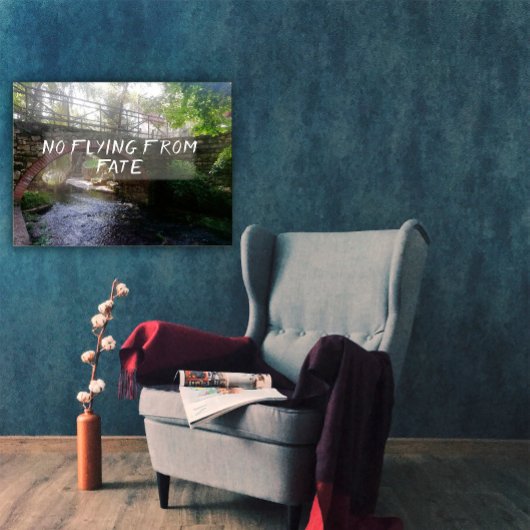 運命飛んでいる諺ブリッジポスターから ポスター