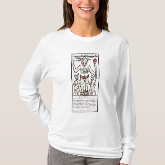 運命、占いカード、フランス語 Tシャツ (正面)