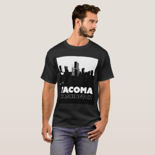 運命Tのタコマ市ワシントン州都市スカイライン都市 Tシャツ