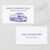 運搬とジャンク除去 名刺 (正面/裏面)