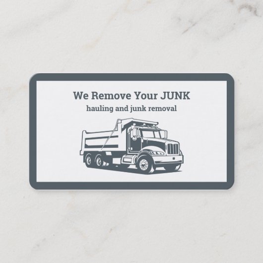 運搬とジャンク除去 名刺 (正面)
