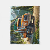 運搬の砂利 – トラック フリースブランケット (正面)