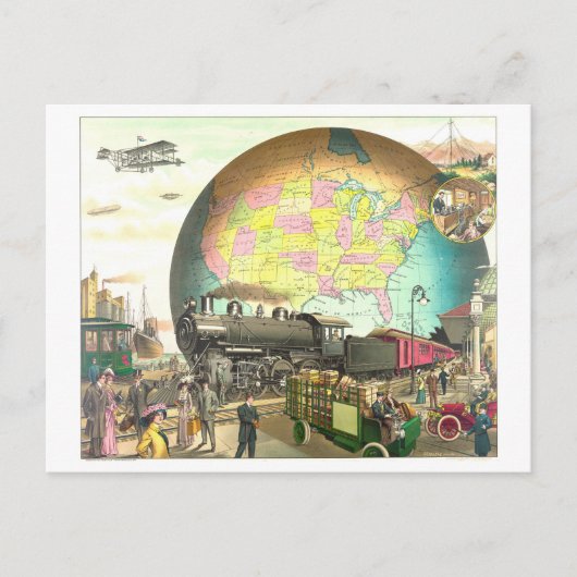 運搬用リトグラフのモビクトリアンード ポストカード (正面)