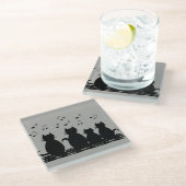 運搬車 ガラスコースター (アングル)