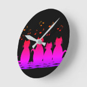 運搬車 ラウンド壁時計 (傾斜)