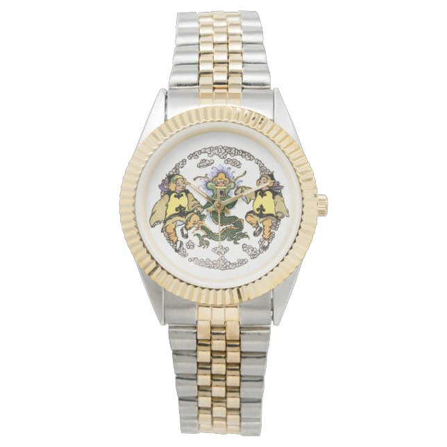 運日本の竜の時計遊は子供と 腕時計 (正面)