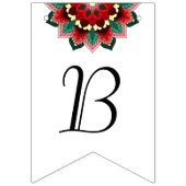 運最高のの。赤の曼荼羅 バンティングフラッグ (第3の旗)