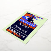 運最高の:すべての挑戦を勝ち取って。 箔シーズンカード (回転した状態)