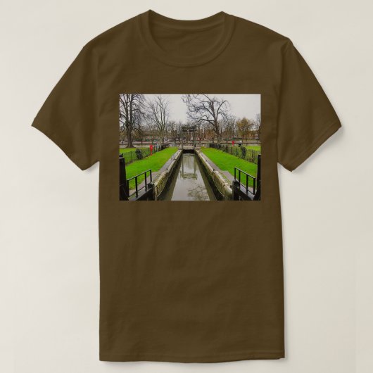 運河と川 Tシャツ (デザイン正面)