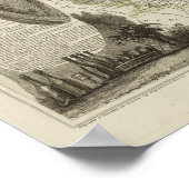 運河と道路 ポスター (角)