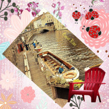 運河に乗るボートの風景まだ水の装飾芸術