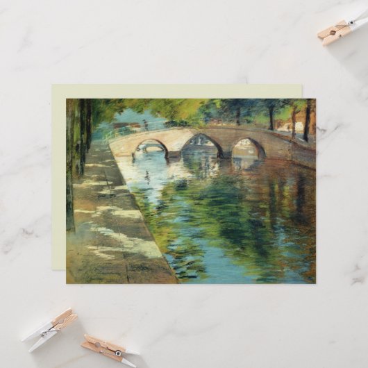 運河に対する反射 カード (正面/裏面インサイチュ)