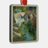 運河に対する反射 メタルオーナメント (右)