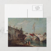 運河のある風景 ポストカード (正面/裏面)