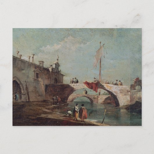 運河のある風景 ポストカード (正面)