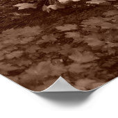 運河のそばの木々 ポスター (角)