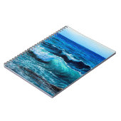 運河の上の海や海の波を示す油絵 ノートブック (左側)