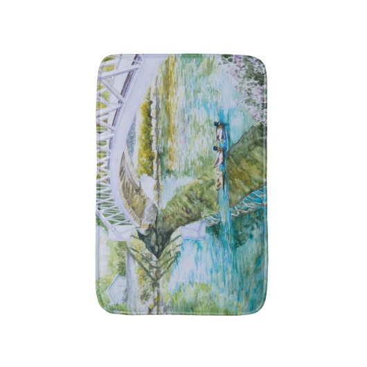 運河の交差 バスマット (正面縦)