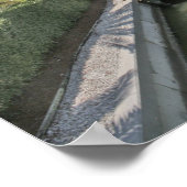 運河の家と波止場マルコアイランドフロリダ ポスター (角)