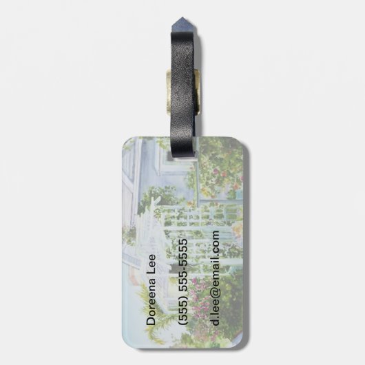 運河の格子垣 ラゲッジタグ (裏面縦)