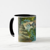 運河の水に反射する木 マグカップ (正面左)