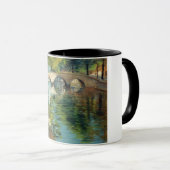 運河の水に反射する木 マグカップ (正面右)