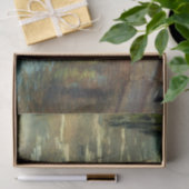 運河の水に反射する木 薄葉紙 (ギフト)