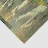 運河の水に反射する木 薄葉紙 (詳細)