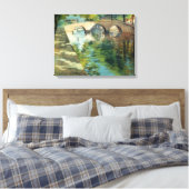 運河の水に対する反射 キャンバスプリント (インサイチュ (寝室))