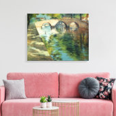 運河の水に対する反射 キャンバスプリント (インサイチュ (リビング))